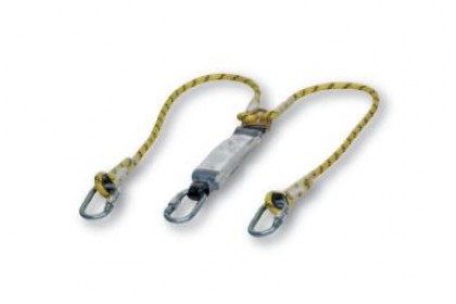 KERNMANTEL ROPE 1.5M FIXED STEEL SCREWGATE CARABINER STEEL SCAFFOLD HOOK